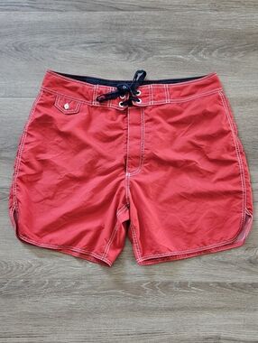 Old Navy Red Men's Swim Trunks Size L
